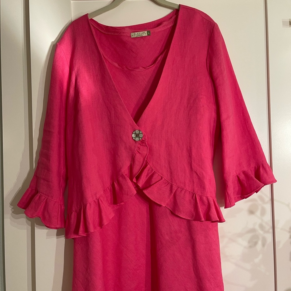 Dress with jacket.